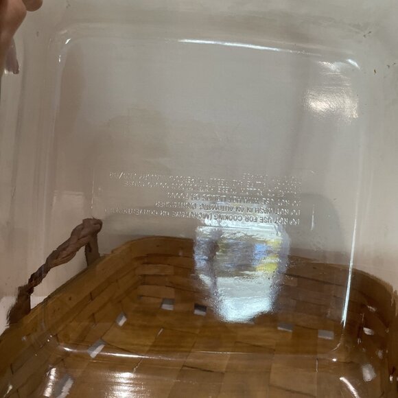 Peterboro Basket Co Divided Caddy Buffet Server Fabric Plastic Liners Farmhouse - Picture 9 of 14